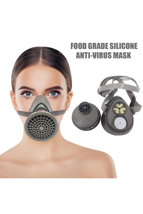 Self-Priming Filter Gas Mask,Lightweight,Anti-Aging,Easy Clean,Protection Against Chemicals,Paint,Oil