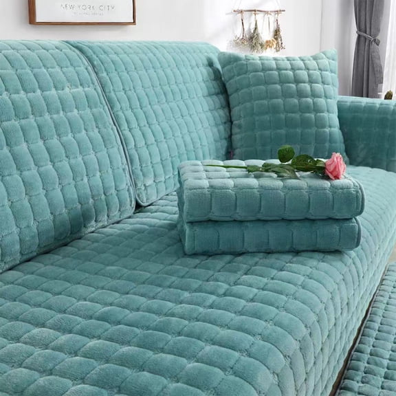 Arghm Silk Cool Summer Sofa Cushion – Solid Color, Non-Slip and Machine Washable, Lightweight Cushion for Sofa and Seating