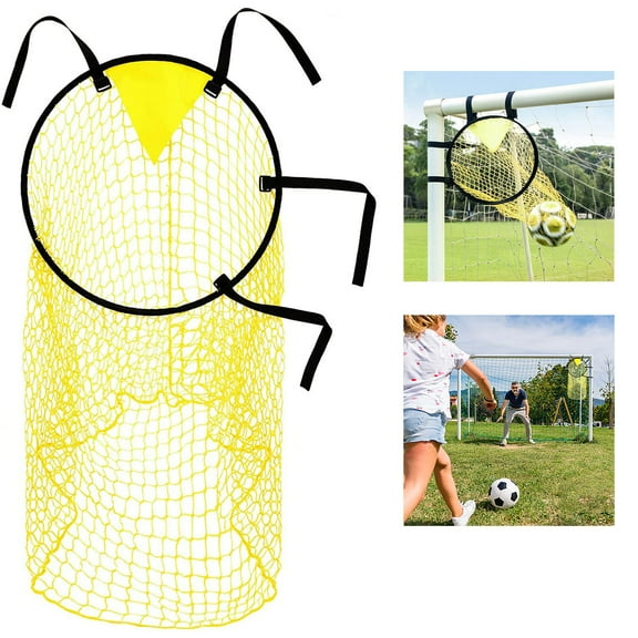 Arghm Soccer Top Bins Net,Football Goal Net,Easy Attach,Adjustable,for Kid,Training,Improve Shoot Accuracy,Foldable,Visible Score,No Shifting