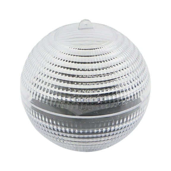 Arghm Solar Water Float Lamp,Colorful Pool Lamp with Rope Hole,Plastic White 3.14x3.34in,IP68,for Swimming Pool,Outdoor Use