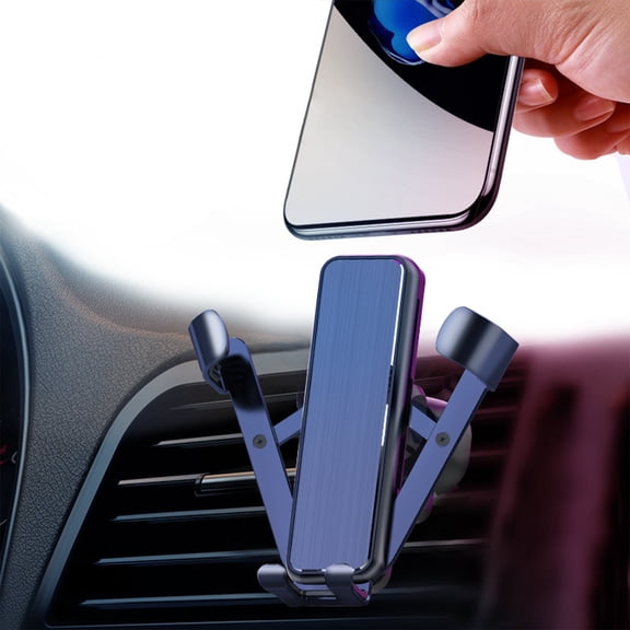 Arghm Sturdy Aluminum Alloy Car Phone Mount with Magnetic Grip, Universal Compatibility, and 360-Degree Rotation for Unobstructed Charging and Navigation