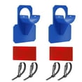 thumbnail image 1 of Arghm Swimming Pool Hose Mount Supports,ABS Material,30-38mm Diameter,1.25-1.5in Hose Fit,Above Ground Pool Pipe Bracket with Cable Ties,2 Pack, 1 of 7