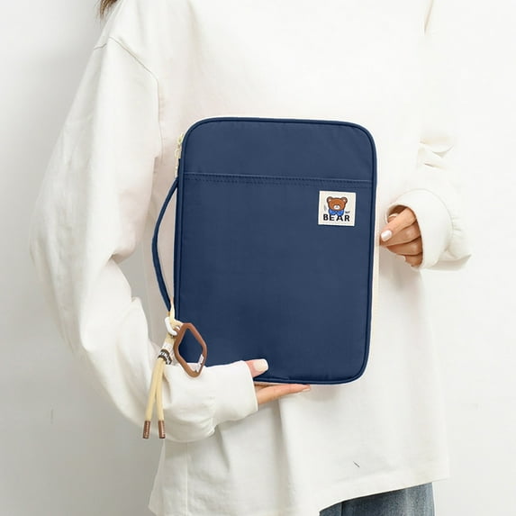 Arghm Tablet Sleeve Bag with Water-Resistant Nylon,13.78x10.24x1.57 Inch,Compact Electronics Organizer,Business Travel Lightweight Pouch