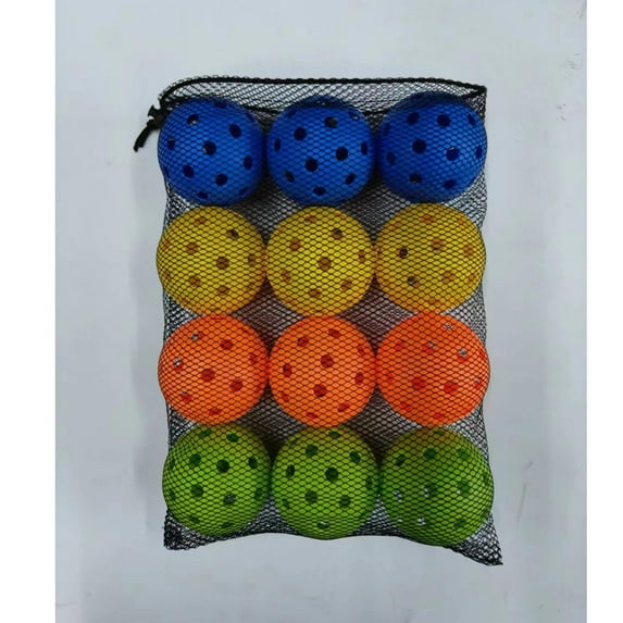 Arghm Trainer Ball,Pickleball,40 Holes,26 grams,74 mm,Neon Colors,Outdoor Play,Practice,Neon Green,Yellow,Blue