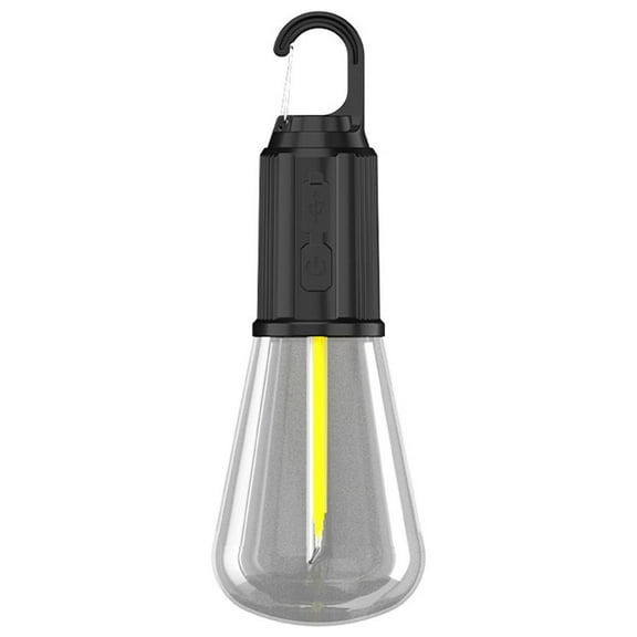 Arghm USB Rechargeable Portable Bulb Lamp,Outdoor Tent Light with TYPE-C Fast Charge,24H Battery Life,2.55x2.55x7in,Camping Travel Lighting