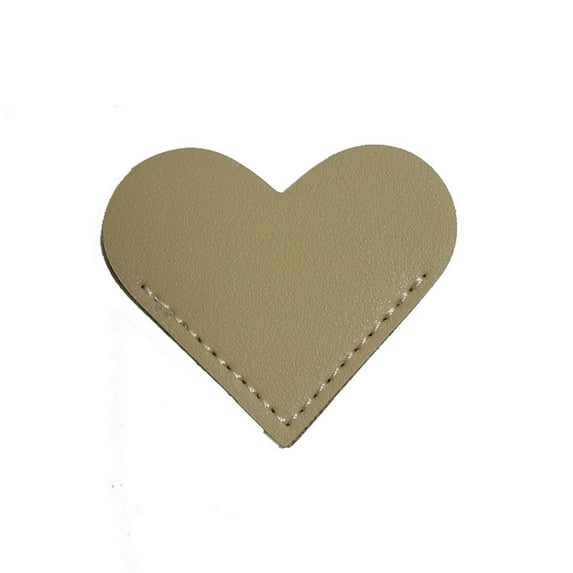Arghm Vintage Leather Heart Bookmark,Page Corner Marker,Handmade Leather Bookmark,Gift for Book Lovers
