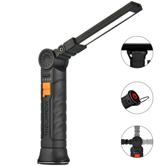 Arghm Waterproof Camping LED Light – Multi-Functional COB Magnet Automotive Repair Work Light