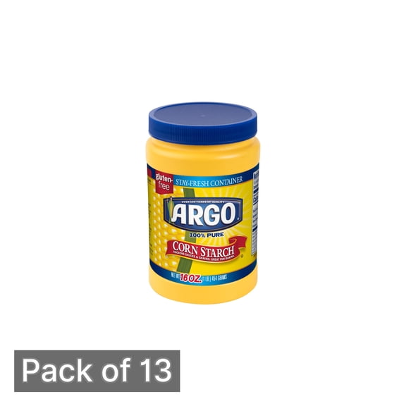 Argo 100% Pure Corn Starch 16 oz (Pack of 13)