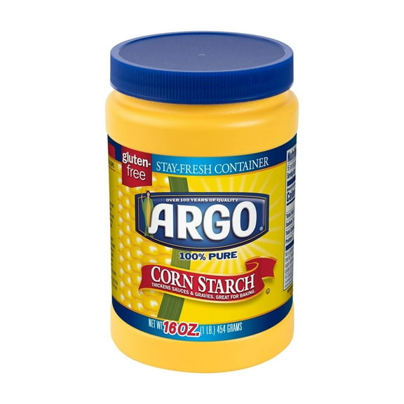 Argo 100% Pure Corn Starch 16 oz (Pack of 8)