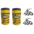 thumbnail image 1 of Argo 100% pure corn starch 16oz gluten free with EleganceinLife stainless steel measuring spoon set, 1 of 4