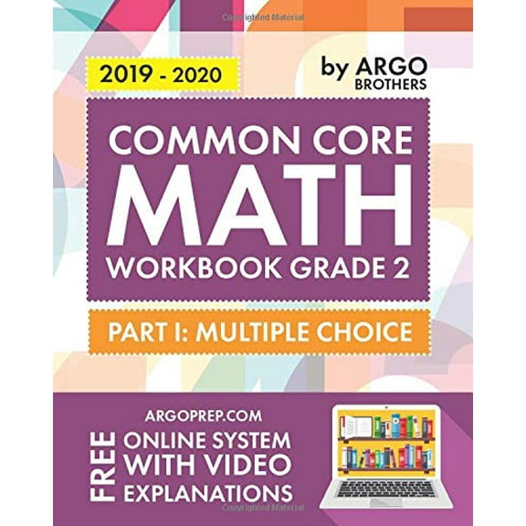 Pre-Owned Argo Brothers Math Workbook, Grade 2: Common Core Multiple Choice (2nd Grade) Paperback