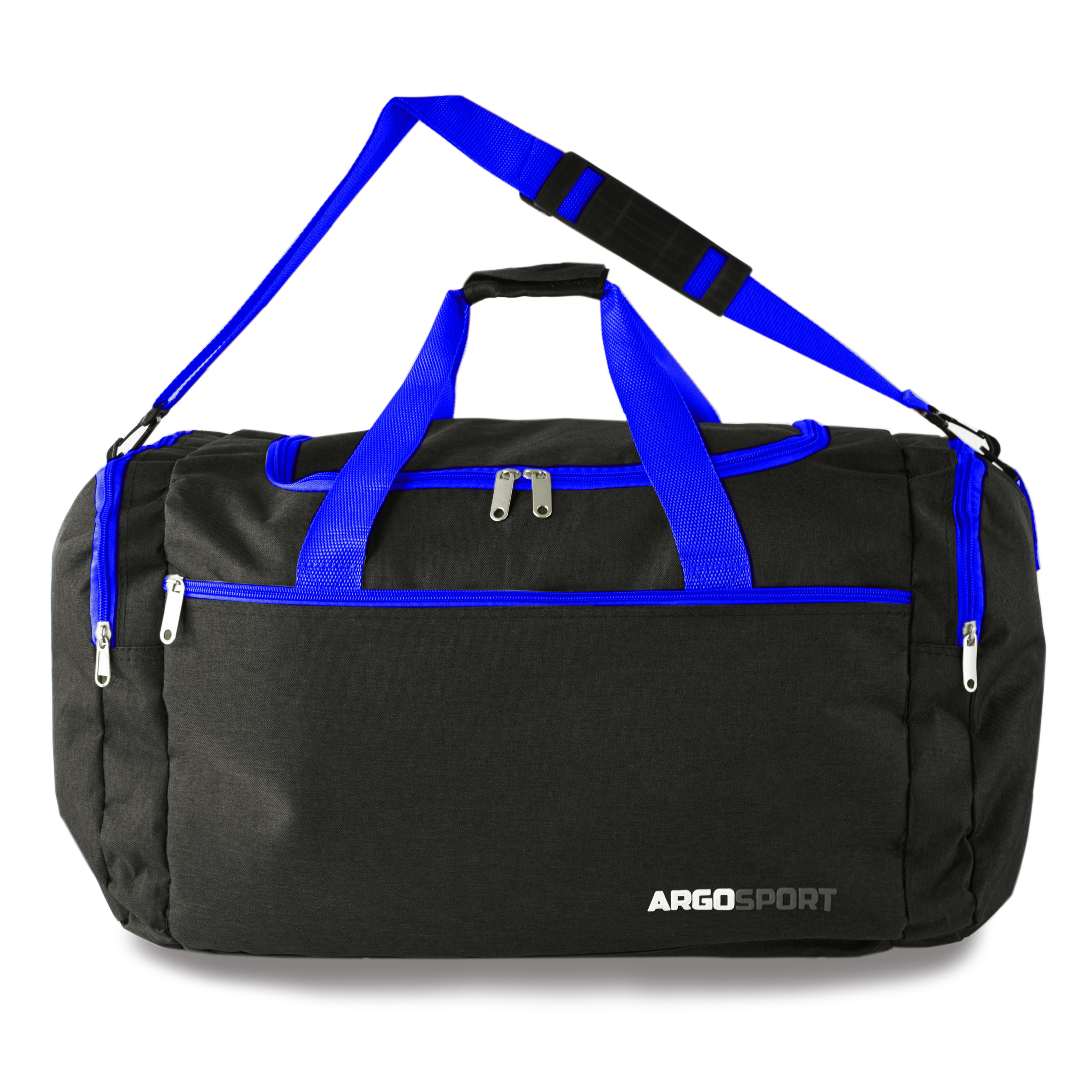 Argo Sport 25 in. Black/Blue Duffel Bag with Shoulder Strap