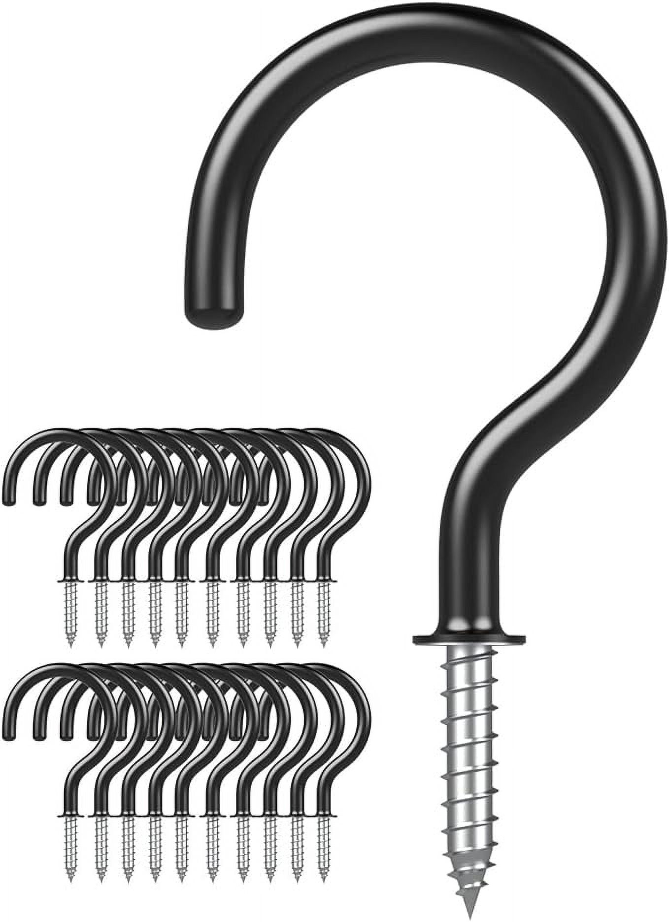 Argojolo Ceiling Hooks Vinyl Coated Screw Hooks 11/2 Inches Cup