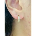 thumbnail image 1 of Argollas Arracadas Oro Solido Real 14K Para Mujer y Hombre 14x14 / CZ 14K Solid Gold Huggies Hoop Earrings for Womens Mens Everyday Earrings, 1 of 8