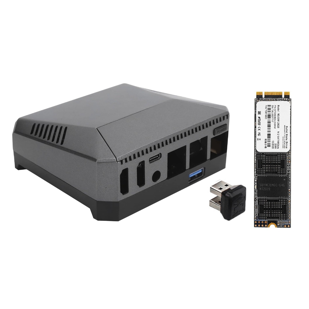 Argon One M.2 Aluminum Alloy Case with M.2 Sata SSD Expansion Slot GPIO