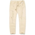 thumbnail image 1 of Argonaut Nations Boys Ripped Twill Jeans (Bone), 1 of 3