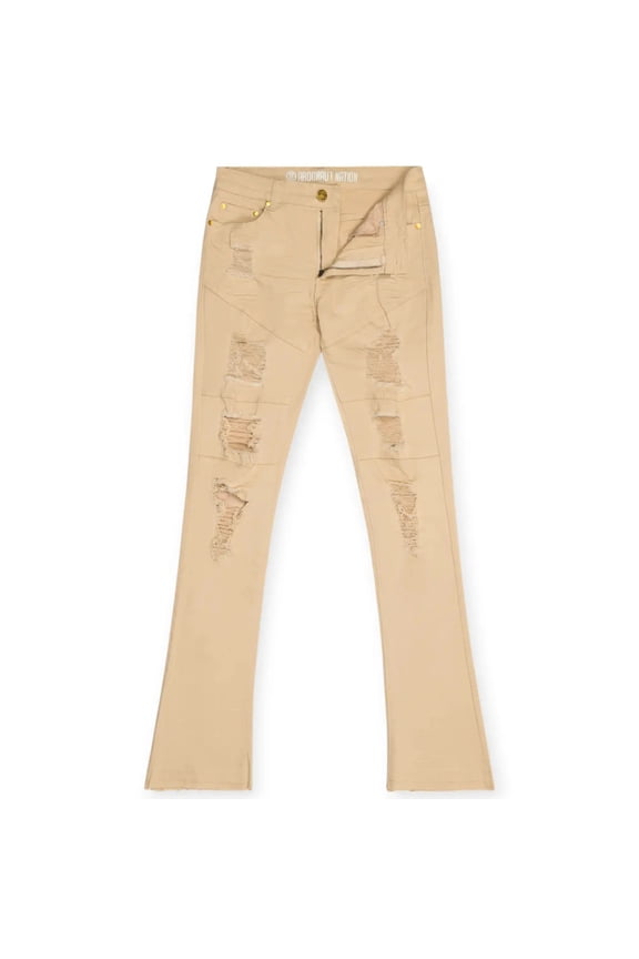 Men Stacked Jeans (Bone)