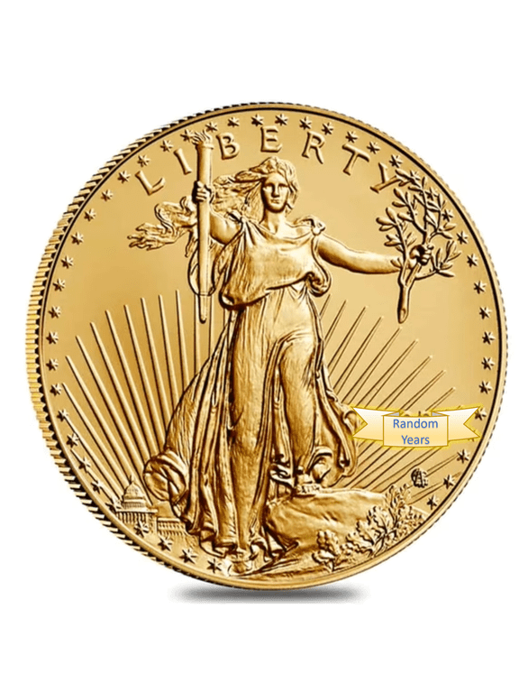 1/2 oz American Gold Eagle Coin BU - Random Year