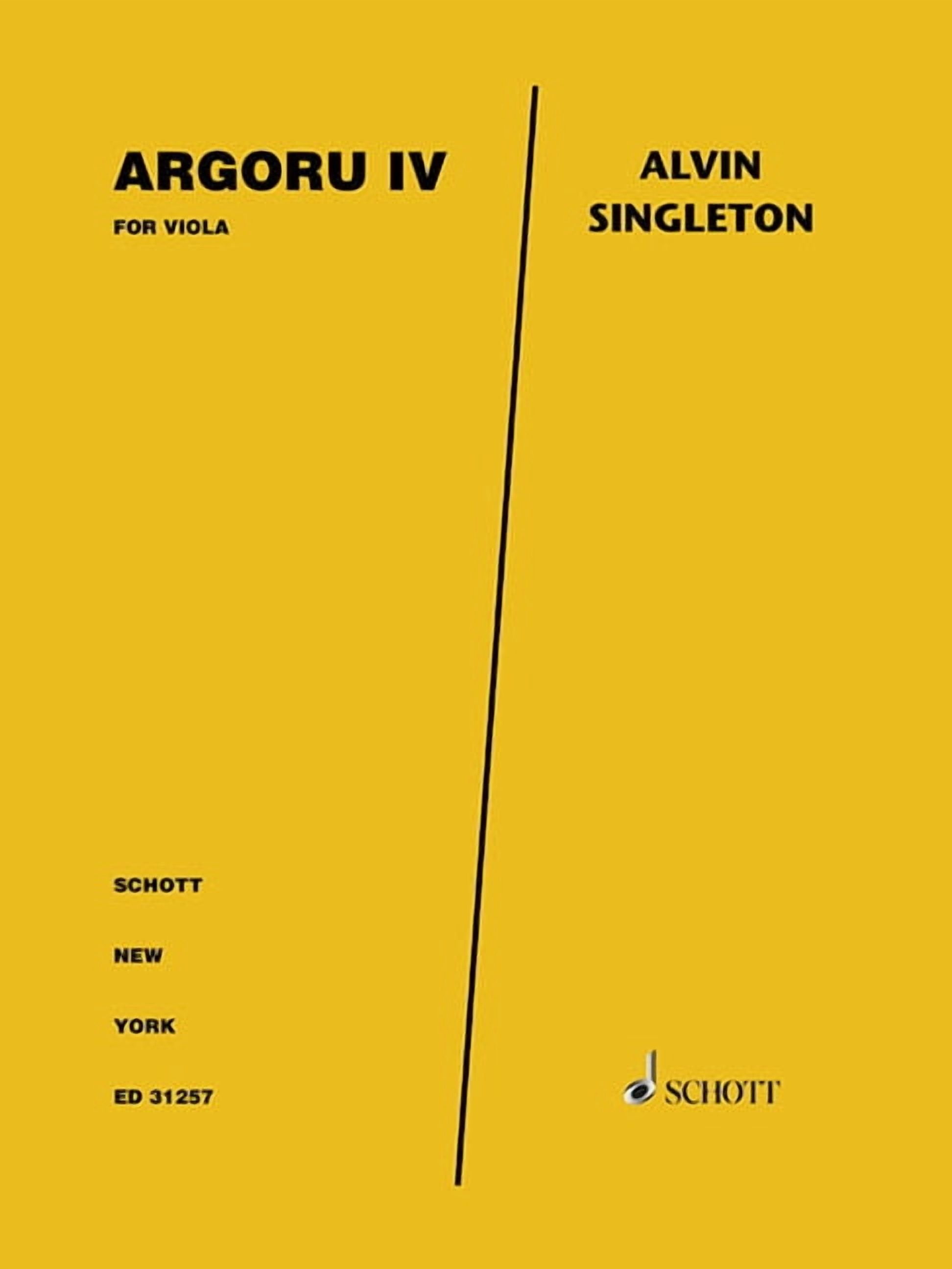 Argoru IV: For Viola Solo (Paperback)