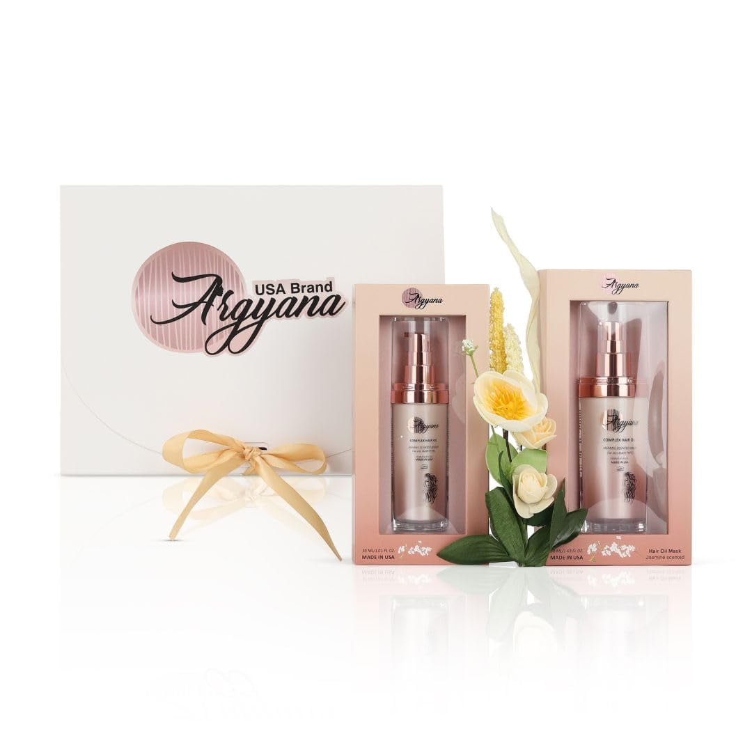 Argyana 2-PC Hair Care Gift Set for Hair Growth- Jasmine Hair  Mask And Serum
