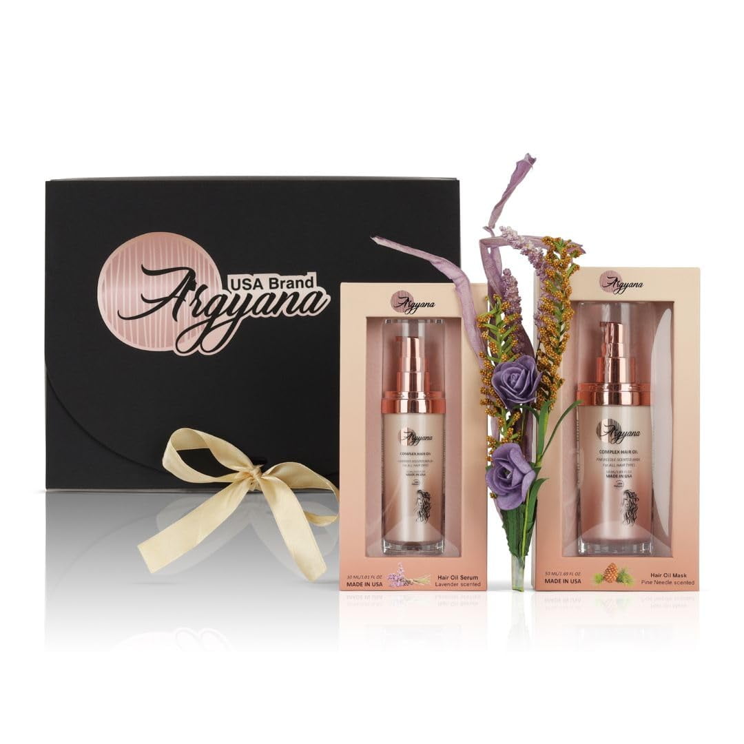 Argyana 2-PC Hair Care Gift Set for Hair Growth- Lavender Hair Serum And Pine Needle Hair  Mask
