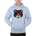 thumbnail image 1 of Argyle Bear Vibes - Classic Plaid Emoji Design Men's Hoodie, 1 of 4