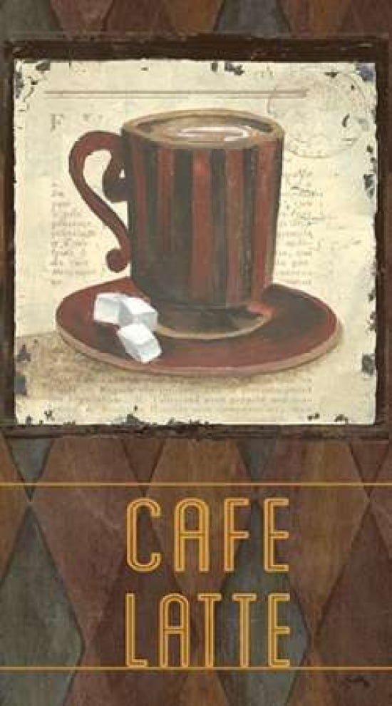 Argyle Coffee I Canvas Art - Elizabeth Medley (24X36)