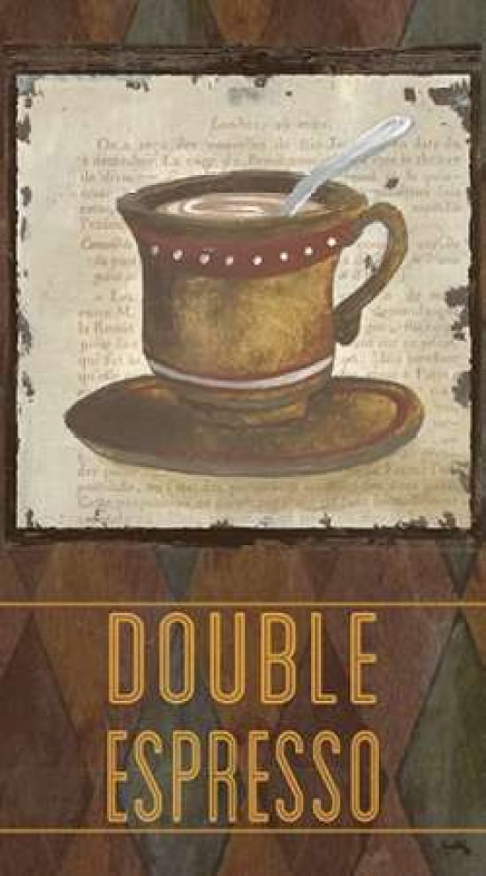 Argyle Coffee II Canvas Art - Elizabeth Medley (24X36)