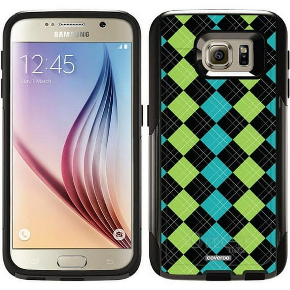 Spot goodsArgyle Green with Envy Design on OtterBox Commuter Series Case for Samsung Galaxy S6