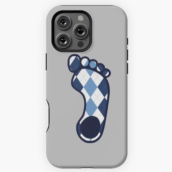 Argyle Heel Decal UNC Tar Heels Fan Phone Case for iPhone 16 15 14 13 12 11 Pro Max