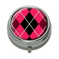 thumbnail image 1 of Argyle Hipster Pink Pill Box, 1 of 1