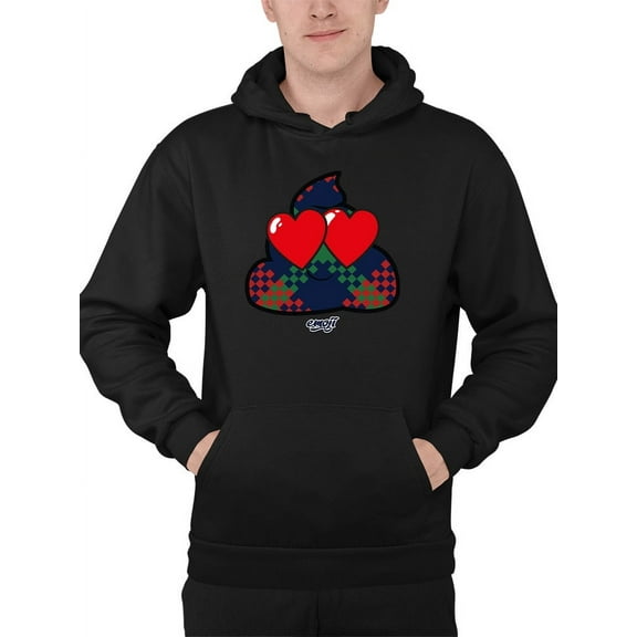Argyle Love Emoji - Playful Hearts Graphic Men's Hoodie