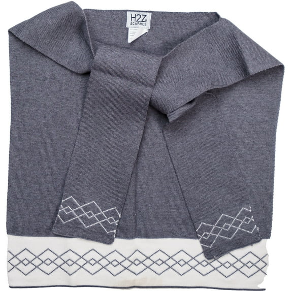 Pavilion Gift Company - Argyle Mist - 17" x 41" Faux Sweater Scarf