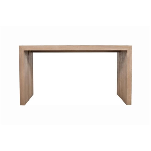 Argyle Office Desk in Modern Light Ash Ivory Finish on Reclaimed Solid Wood
