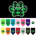 thumbnail image 1 of Pet and Dog Bandana Screen Printed, "Green Argyle Paw", 1 of 10