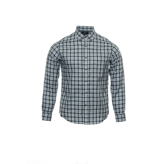 Argyleculture by Russell Simmons Blue Plaid Button Down Shirt Sport , Size Small