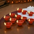 thumbnail image 1 of Arhsimvijar 12 Water diyas for Diwali Electric Flameless & Smokeless LED Diya Lights, 1 of 6