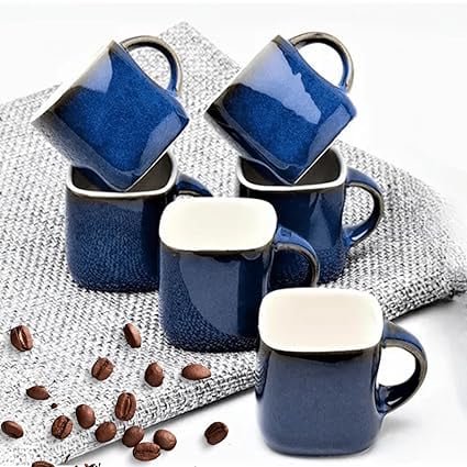 Arhsimvijar Ceramic Tea Cups Set of 6 for Coffee/Hot & Cold/Tea Cup