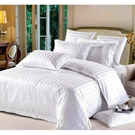 Arhsimvijar King Size Cotton Plain Double Bedsheet with Two Pillow Covers