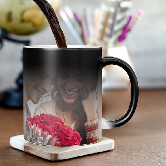 Arhsimvijar Personalized Gift Custom Photo Name Ceramic Magic Mug for Gift