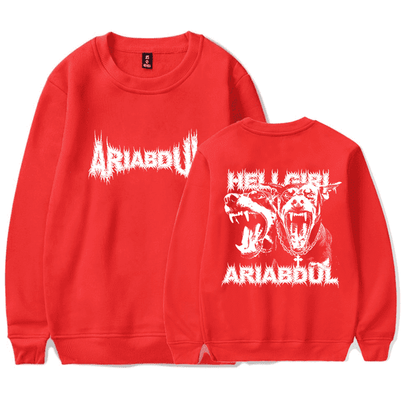Ari Abdul Doberman Crewneck Merch Sweatshirt - Unisex Cotton Long Sleeve Pullover, Casual Streetwear Hoodie for Men Women,M,4
