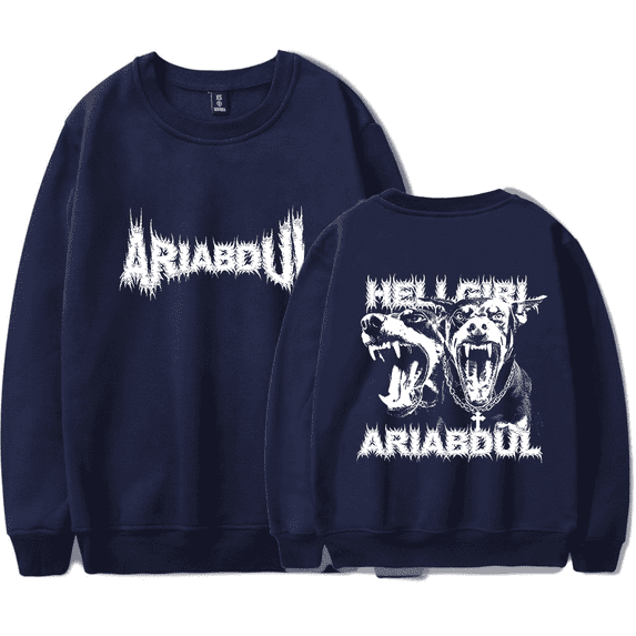 Ari Abdul Doberman Crewneck Merch Sweatshirt - Unisex Cotton Long Sleeve Pullover, Casual Streetwear Hoodie for Men Women,XL,6