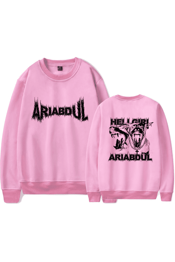 Ari Abdul Merch Doberman Sweatshirt Printed Crewneck Unisex Long Sleeve Hoodie Pullover Top