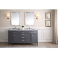 thumbnail image 1 of Ari Kitchen & Bath Danny 72" Solid Wood Bathroom Vanity in Maple Gray, 1 of 9