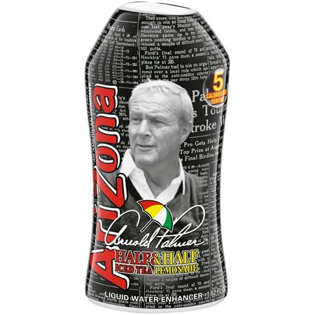 AriZona Arnold Palmer Half & Half Iced Tea Lemonade Naturally Flavored Liquid Water Enhancer, 1.62 fl oz Bottle