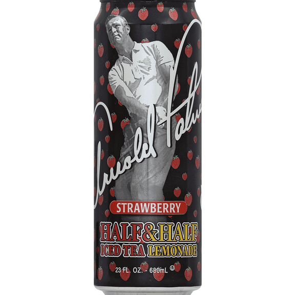 AriZona Arnold Palmer Strawberry Half & Half Iced Tea & Lemonade, 23 fl oz Cans, 24 Pack