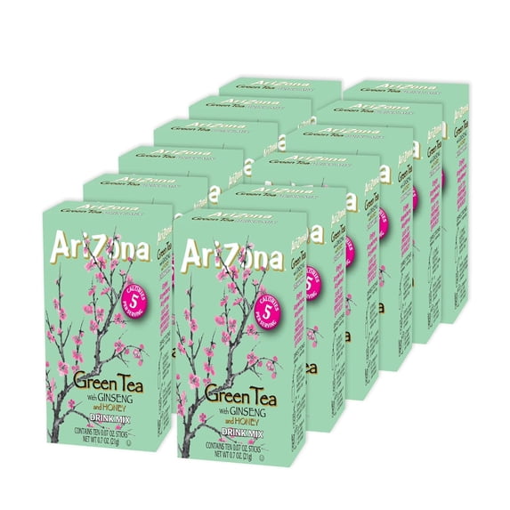 Arizona Powder Mix AriZona Green Tea with Ginseng and Honey - On-the-Go Powdered Drink Mix ...