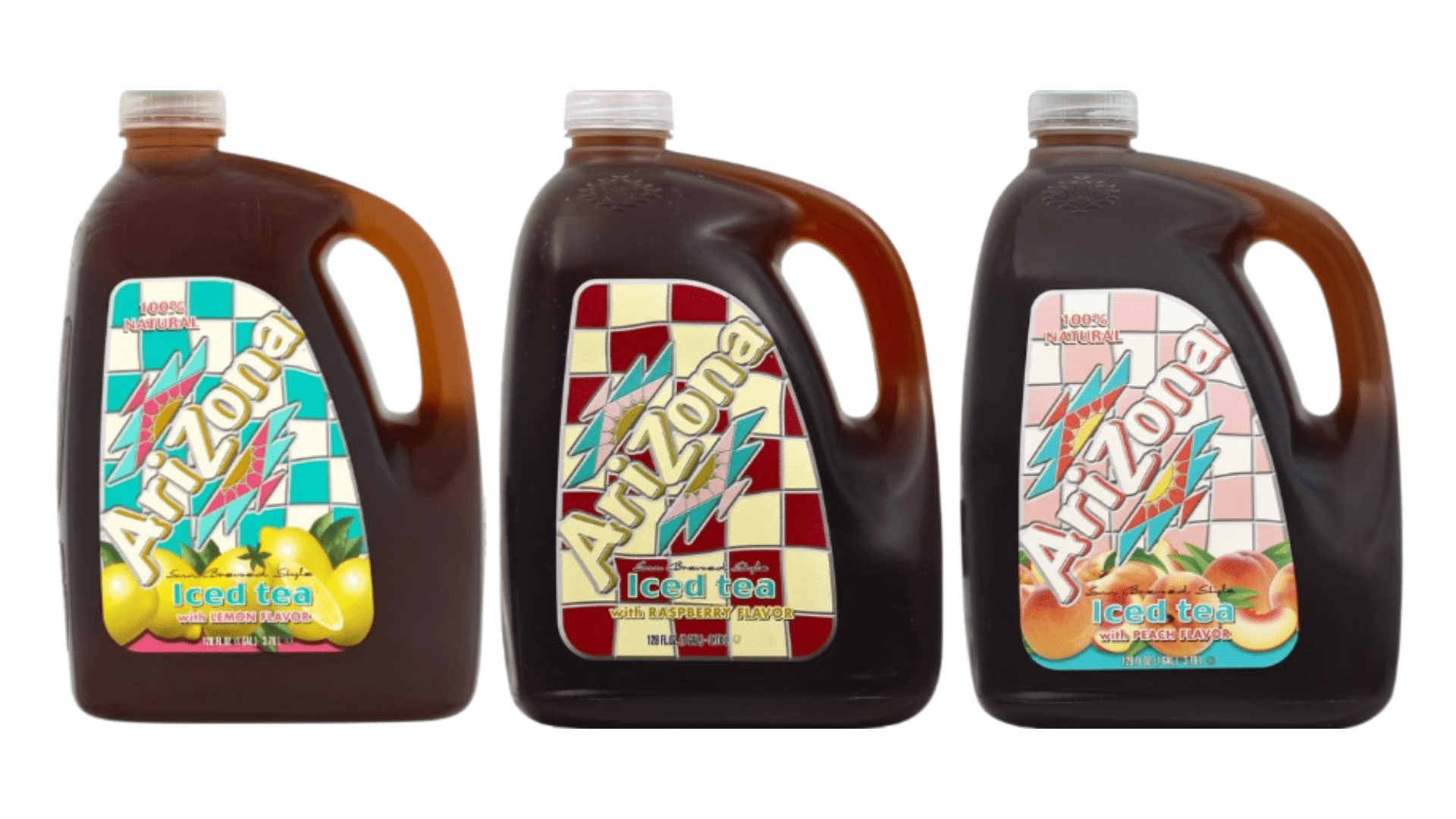 AriZona Iced Tea Variety Pack, Lemon, Raspberry, and Peach Flavors