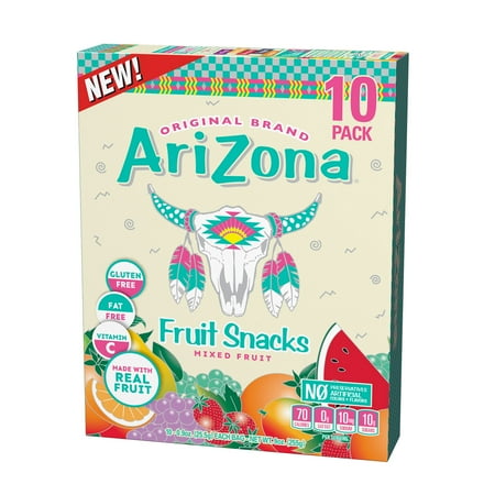 AriZona Mixed Fruit Snacks, 0.9 oz, 10 count