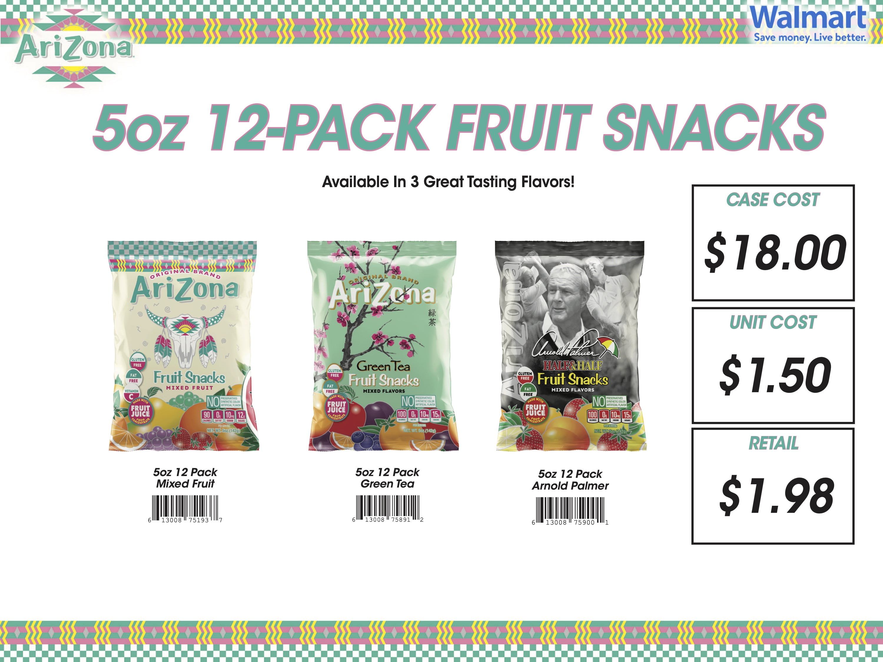 AriZona Mixed Fruit Snacks, 5 oz